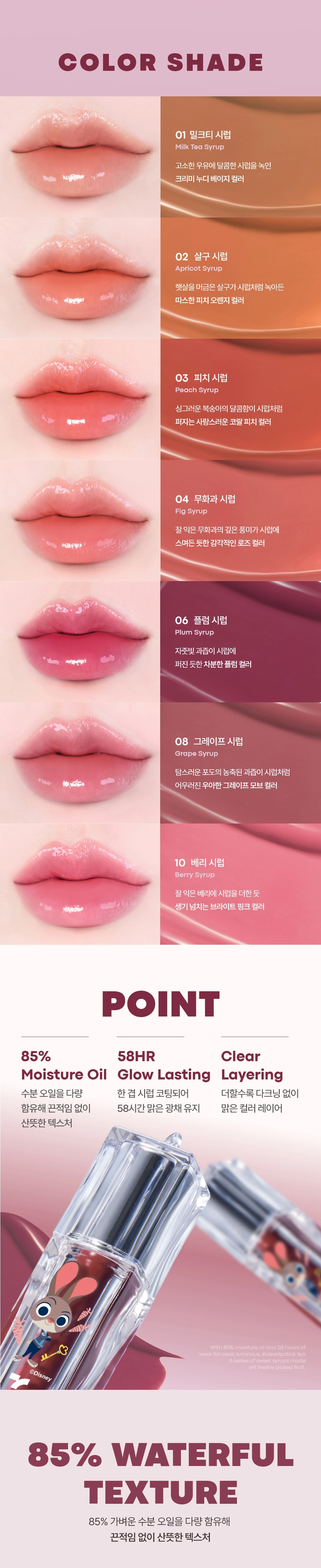 [주토피아] 겟잇 틴트 워터풀 시럽(zootopia get it tint syrup 12)